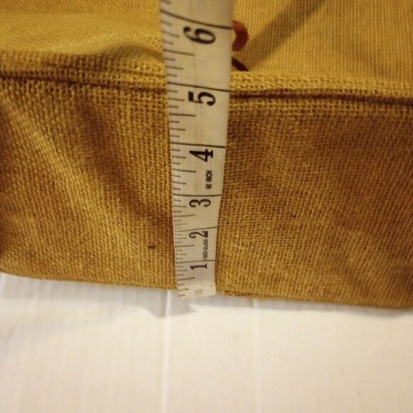 ✨ NWT burlap monogram top zipper handbag - Picture 8 of 12